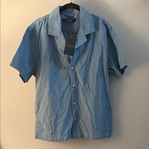 Steel & Smith Men's Light Blue Casual Shirt